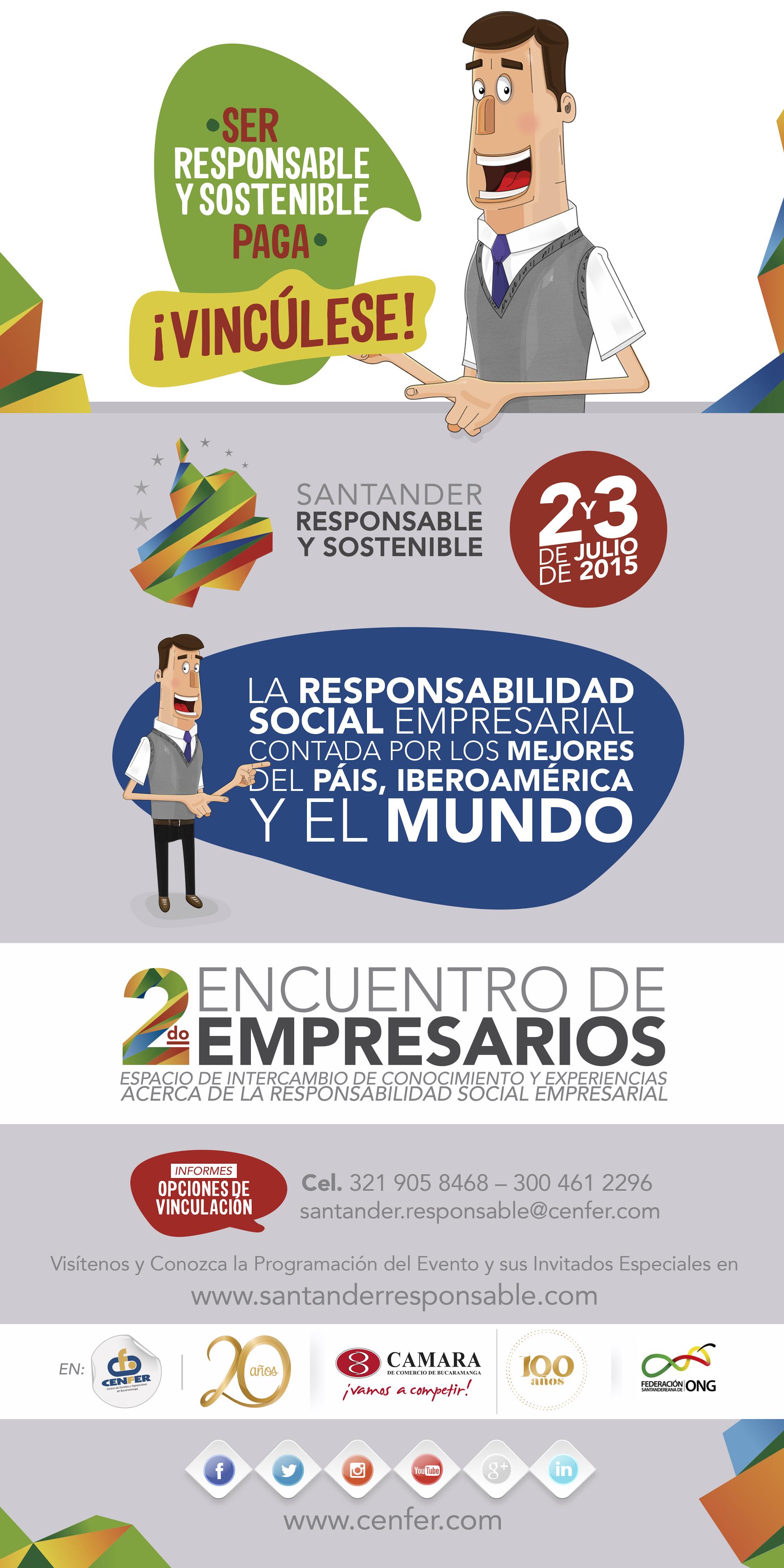 Llega a Bucaramanga el II encuentro de Responsabilidad Social Empresarial