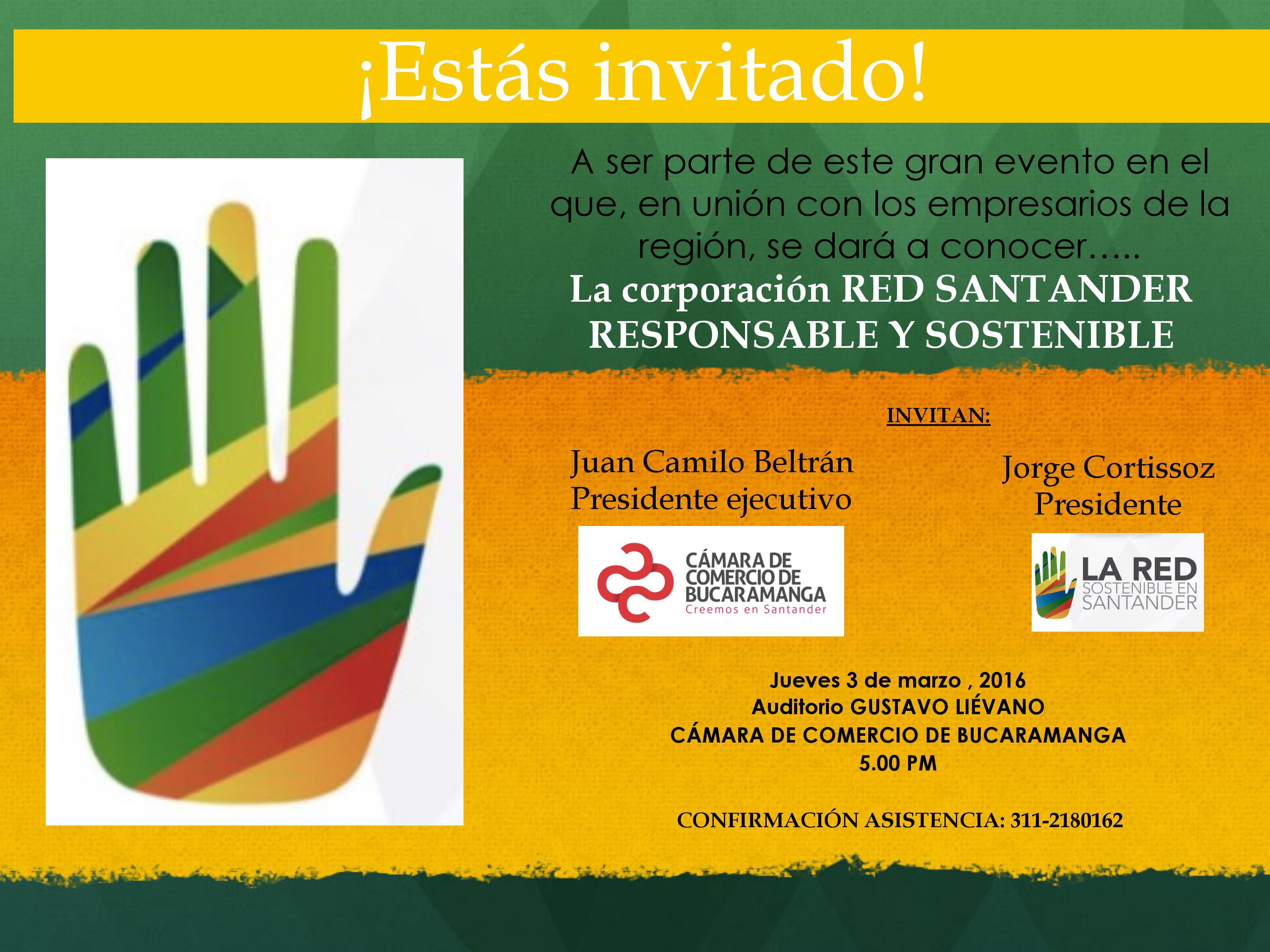 INVITACI&Oacute;N RED SANTANDER RESPONSABLE Y SOSTENIBLE