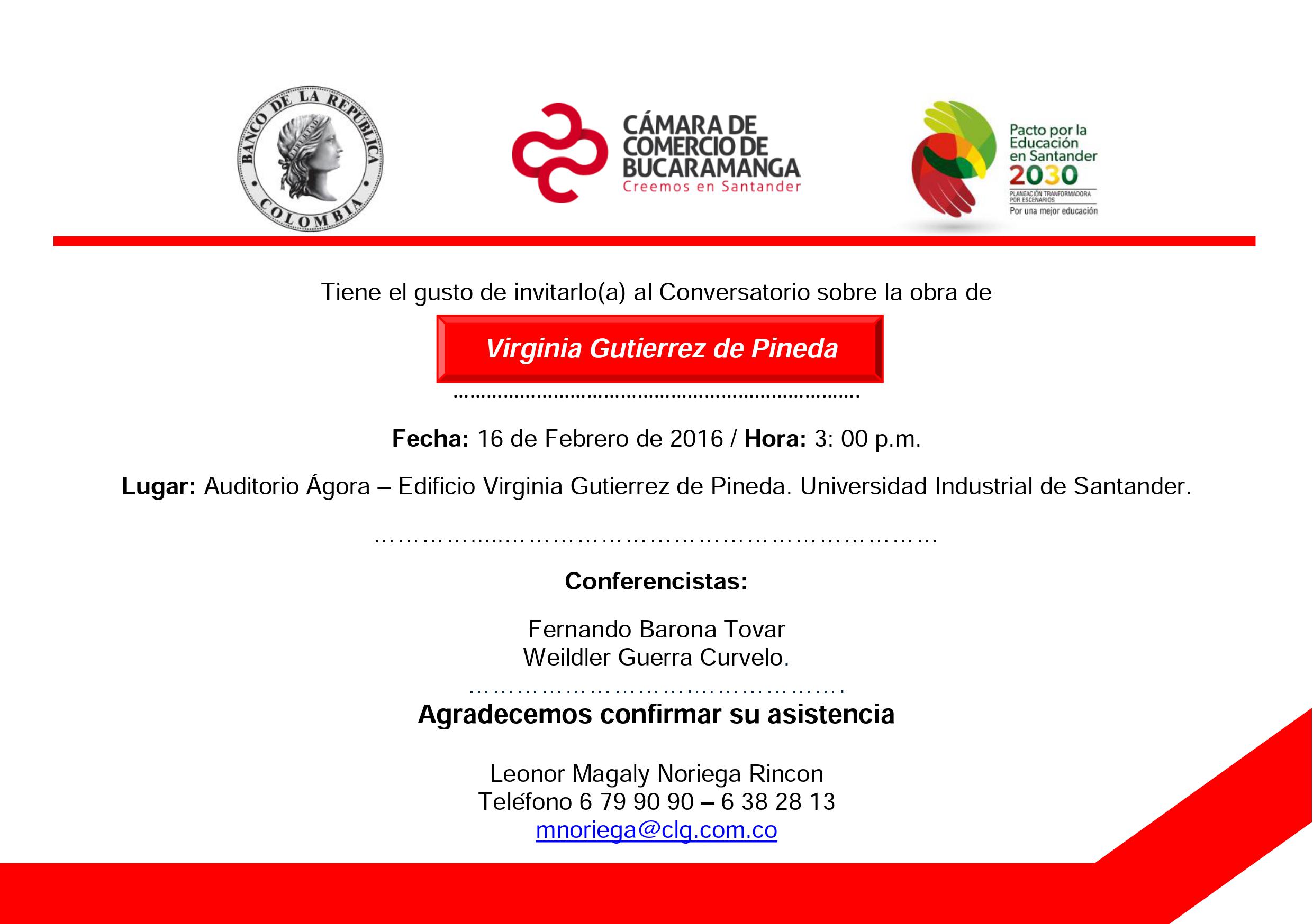 Conservatorio sobre la obra de Virginia Guti&eacute;rrez de Pineda